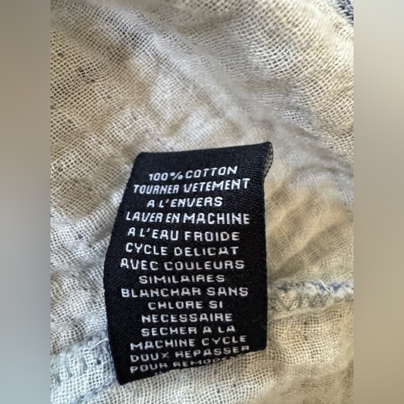 Sanctuary Blue and Gray Plaid Tomboy Shirt 100% COTTON.👕 - Picture 9 of 9